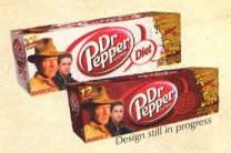 Dr. Pepper can cartons